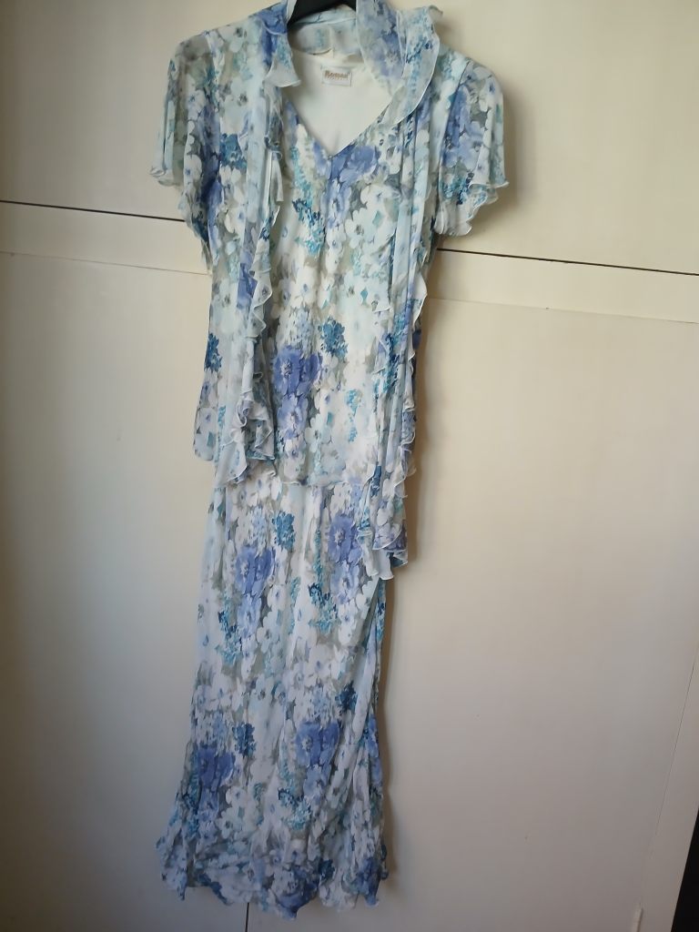 Blue Patterned Dress