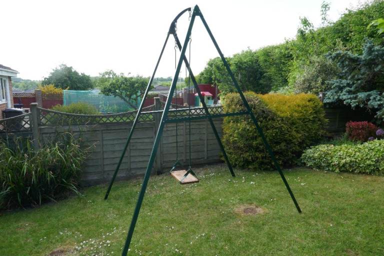 Metal A-frame Garden Swing for All Ages