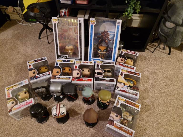 Funko pops x 18