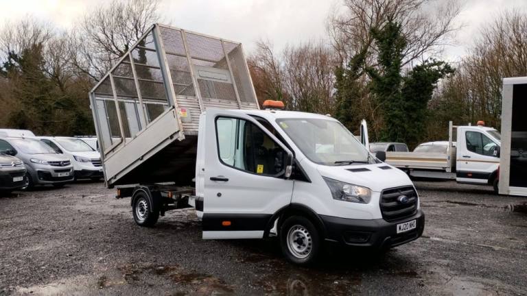 2020 Ford Transit Tipper Crew Cab Caged Tdci 130 ps With Rear Seats removed for secure tool s TIP...