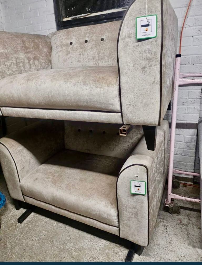 Exdisplay dfs small velvet sofa set stunning 