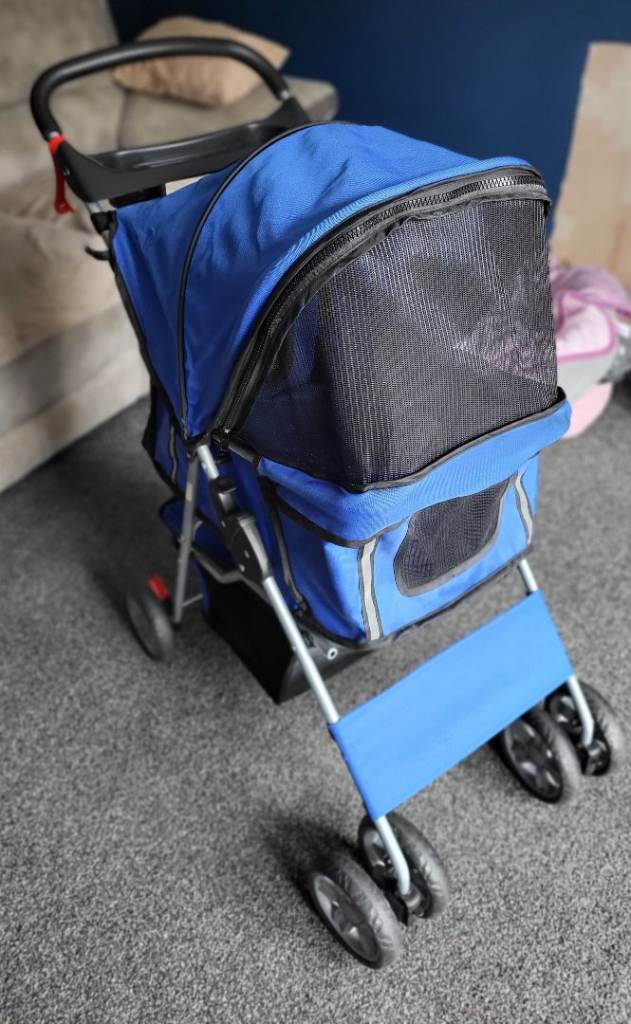 Pawhut Blue Pet Stroller