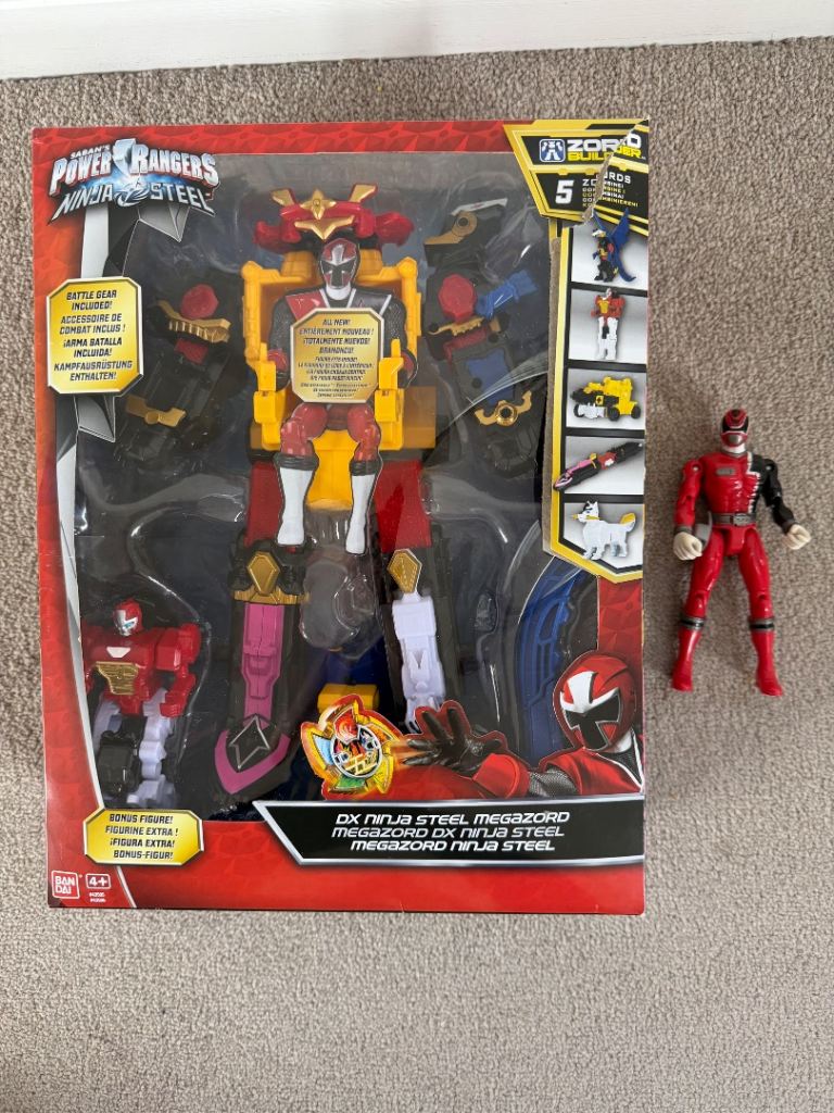 Power Rangers Megazord DX Ninja Steel, with box & instructions 
