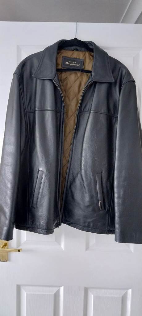 Mens leather retro Ben Sherman jacket