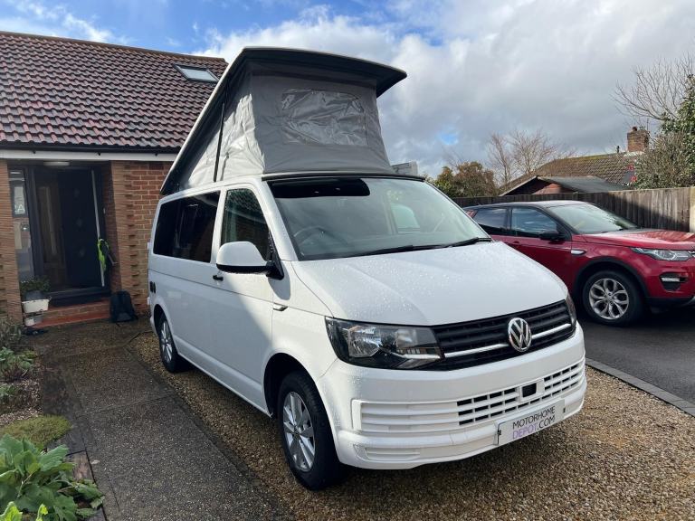 VW T6 S-Line TDI CamperKing Monte Carlo 67k ULEZ SWB Pop Top Solar Awning