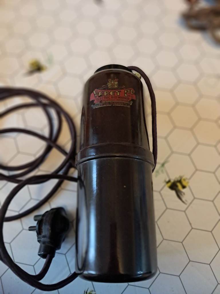 Antique electric bed warmer 