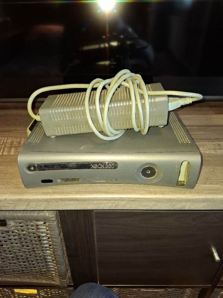 Xbox 360 Console with Power Supply – Fair Condition