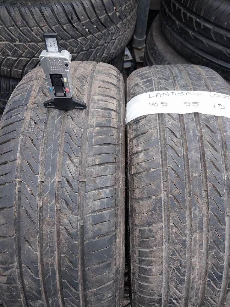 Part worn tyres Landsail 185 55 15 - set of 2