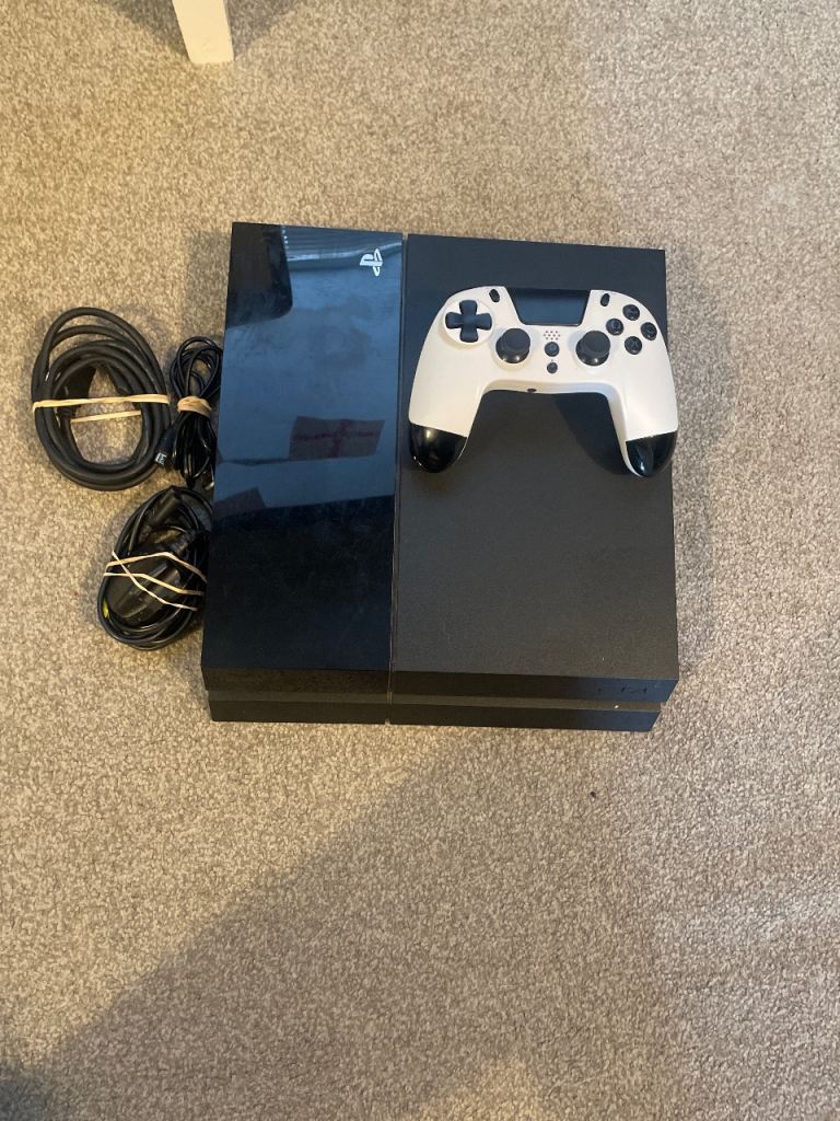 Sony PlayStation 4 Console with Controller and Cables