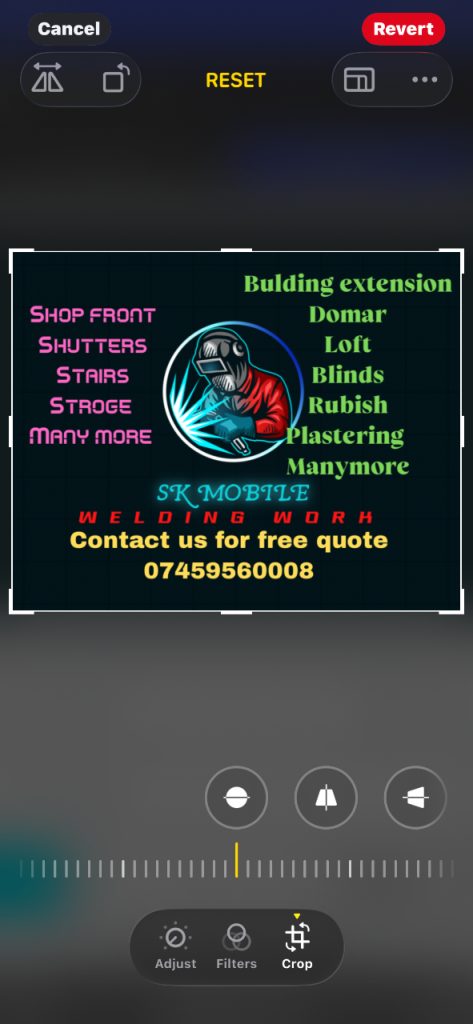 Welding and building work 