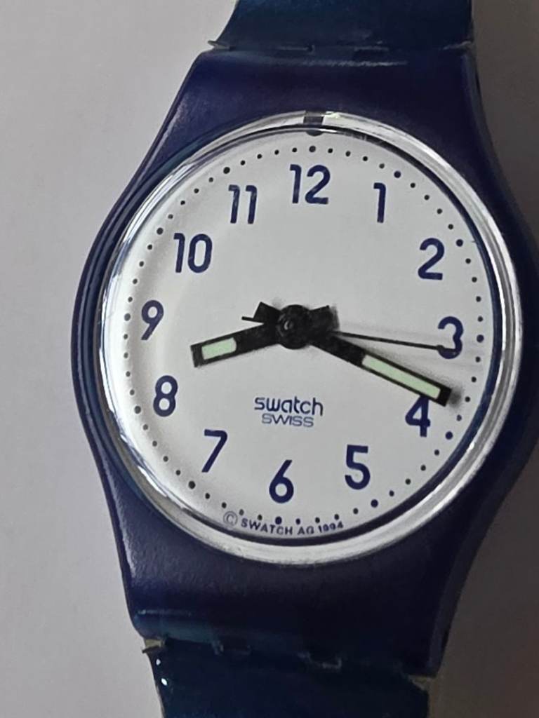 Swatch Original Royal Blue GN154 Watch .in Good Working Order 