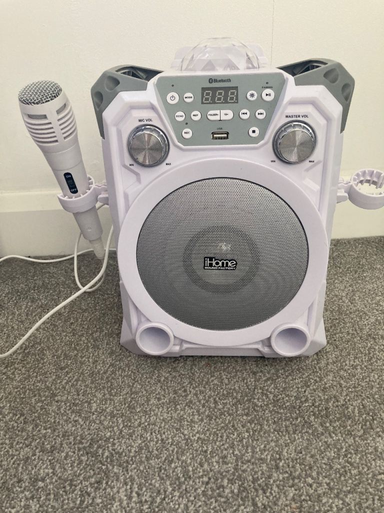 iHome karaoke machine white