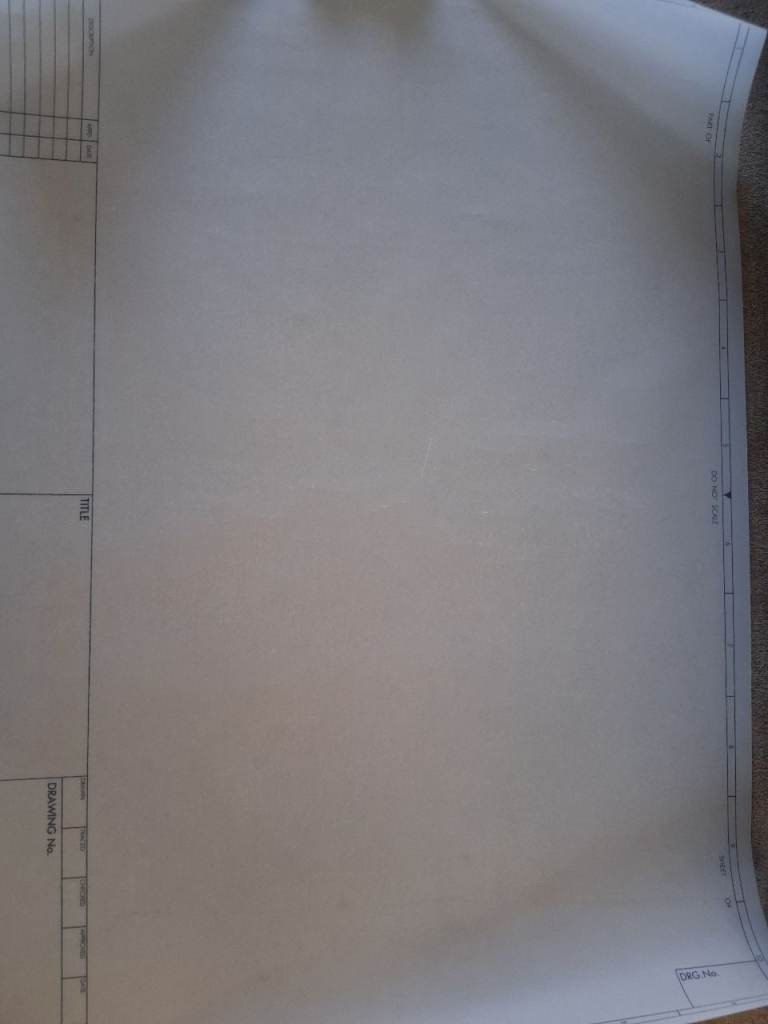 Technical Drawing sheet and rulers