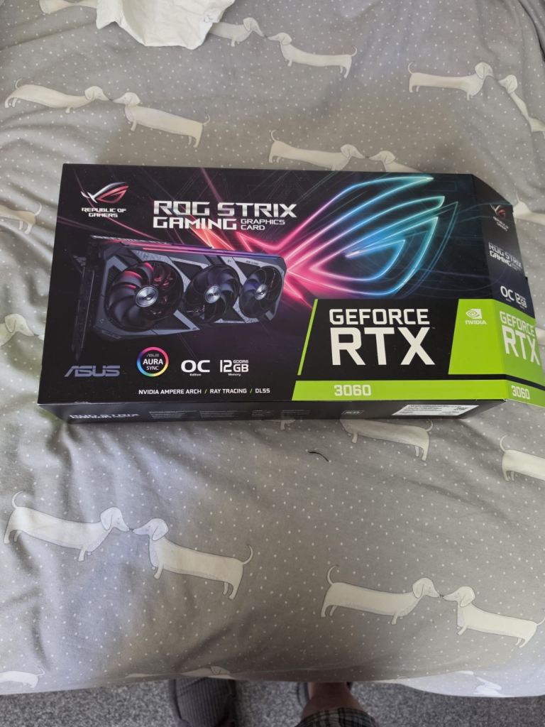 ASUS ROG Strix GeForce RTX 3060 OC 12GB Graphics Card - As Good As New