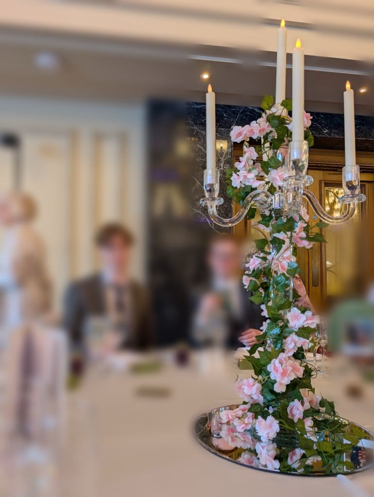 45 vines and 11 cherry blossom garlands for wedding centrepiece decoration - Bought for £100