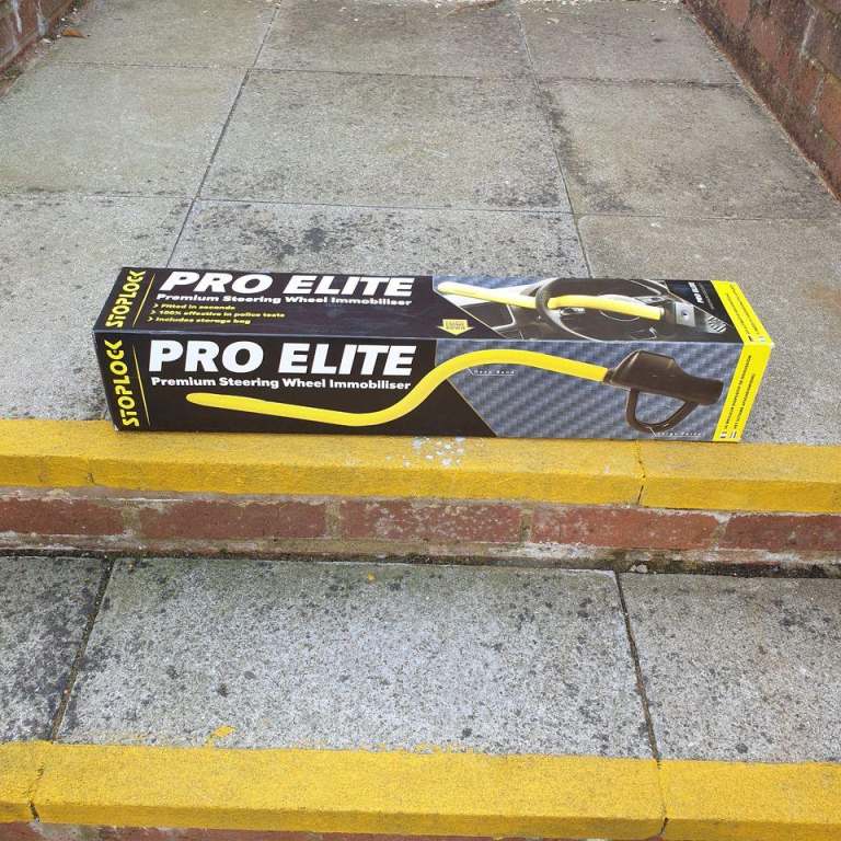 New STOPLOCK PRO ELITE CAR MOTOR STEERING WHEEL LOCK ANTI THEFT THATCHAM CAT 3 APPROVED HG150