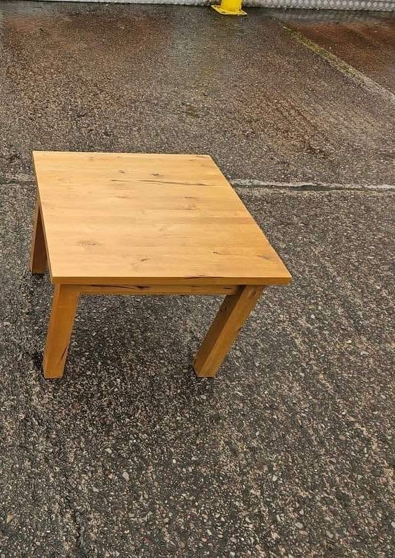 Solid pine side table 