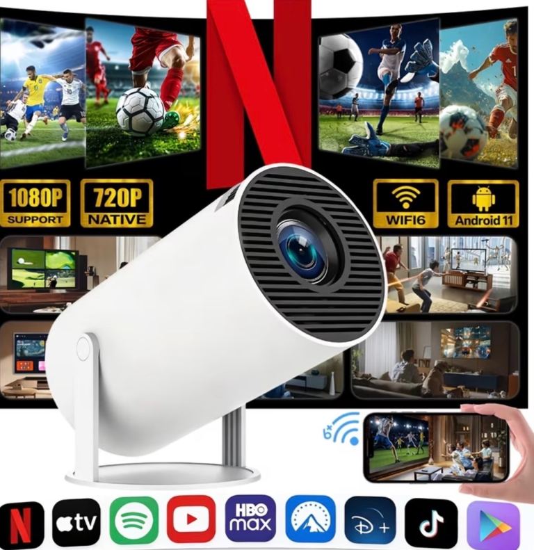 New Portable Mini Projector – WiFi & Android 11 Support