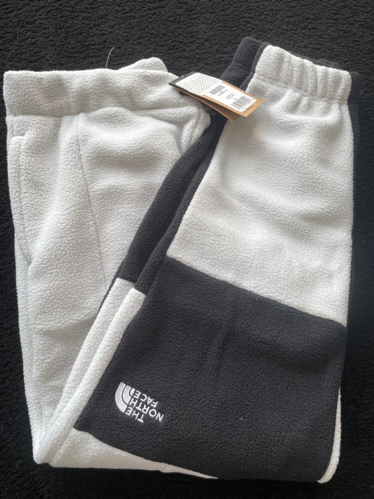 The North Face Shispare Fleece Trousers – Grey/Black, Size L, New with Tags