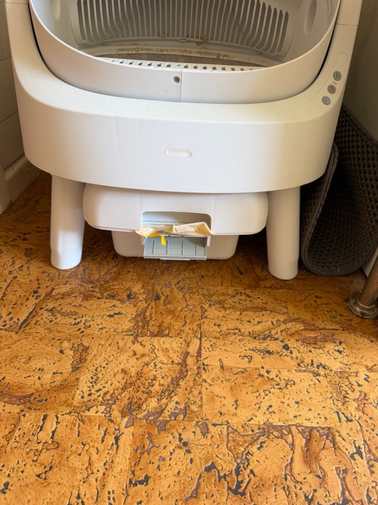 Self cleaning cat litter box