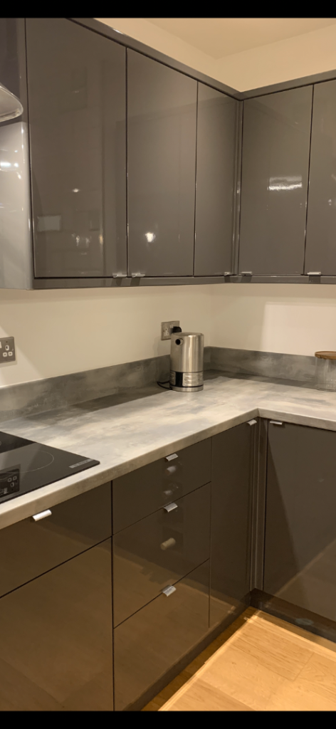 IMMACULATE Anthracite gloss kitchen doors 