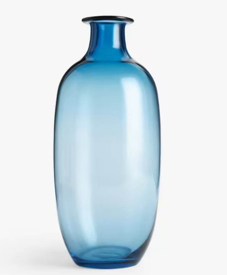 Tinted Glass Bottle Vase RRP £29 - New