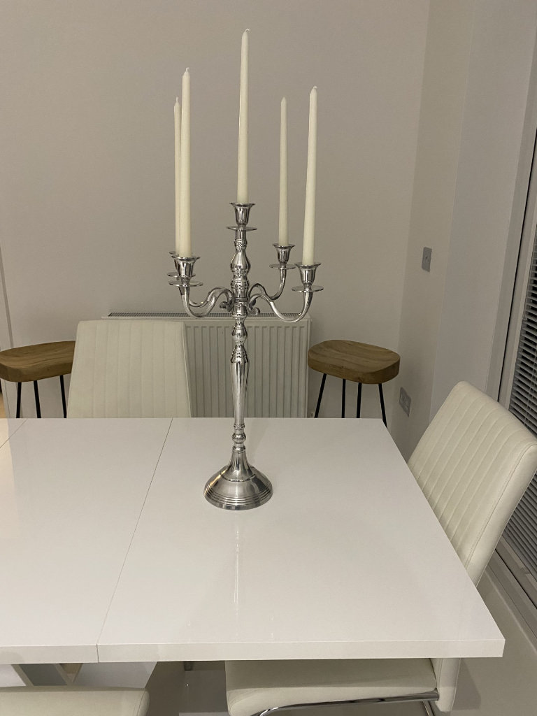 2 X Silver plated Candelabras