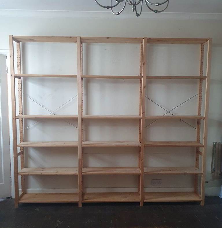 Ikea IVAR Tall 3 Section Shelving Unit with 18 Shelves [FREE local delivery]
