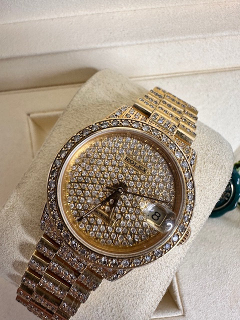 ROLEX 31MM FULL DIAMOND PAVE SET