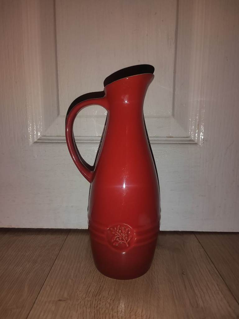 Le Creuset Stoneware Olive Oil Dressing Jug - Red
