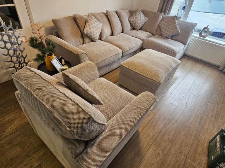 Oakland furniture - Nebraska Large Corner Sofa + Armchair | Cloud-Soft | RRP £2,500+