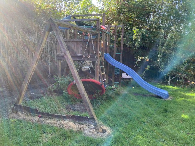 Garden swing and slide - £0