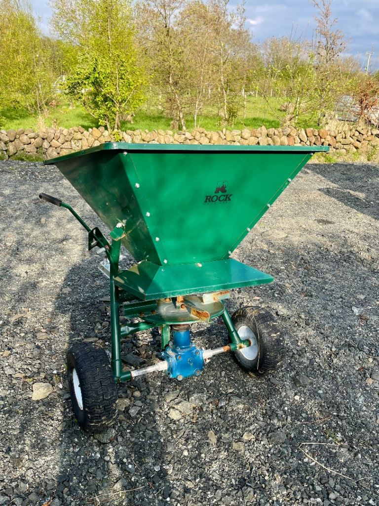 Ball Hitch towed spreader fertiliser lime pellets, seed sower ATV or Car Tractor