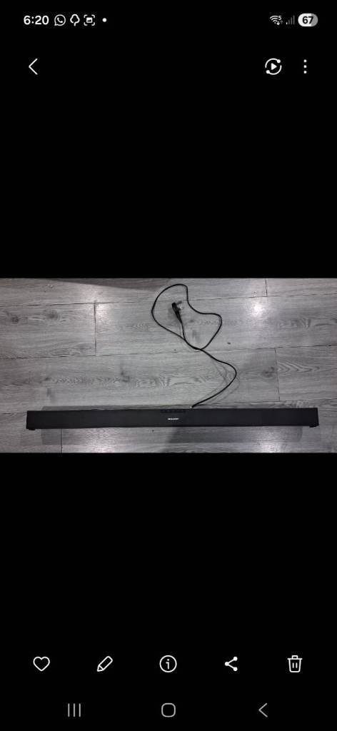 Sharp hmdi home theatre sound bar