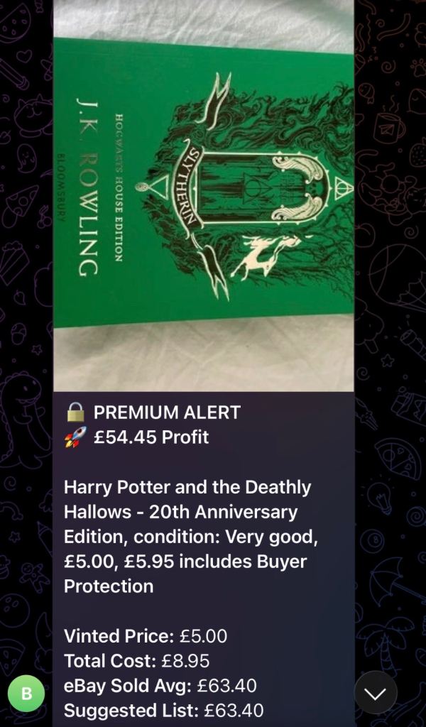 Vinted to eBay Book Flipping Alerts - UK Resellers
