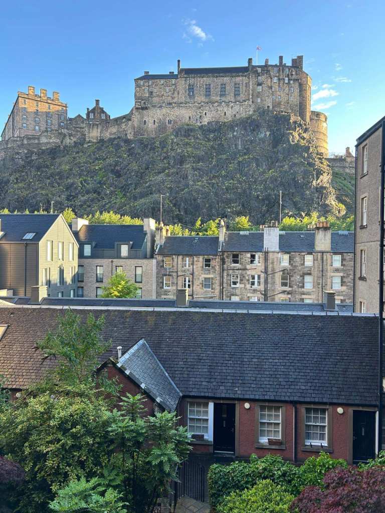 Grassmarket, Websters Land.  Spacious studio apartment with castle views