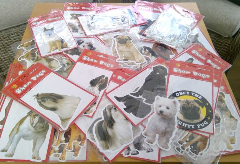 138 New Double Sided Animal Themed Window Stickers by Car Pets