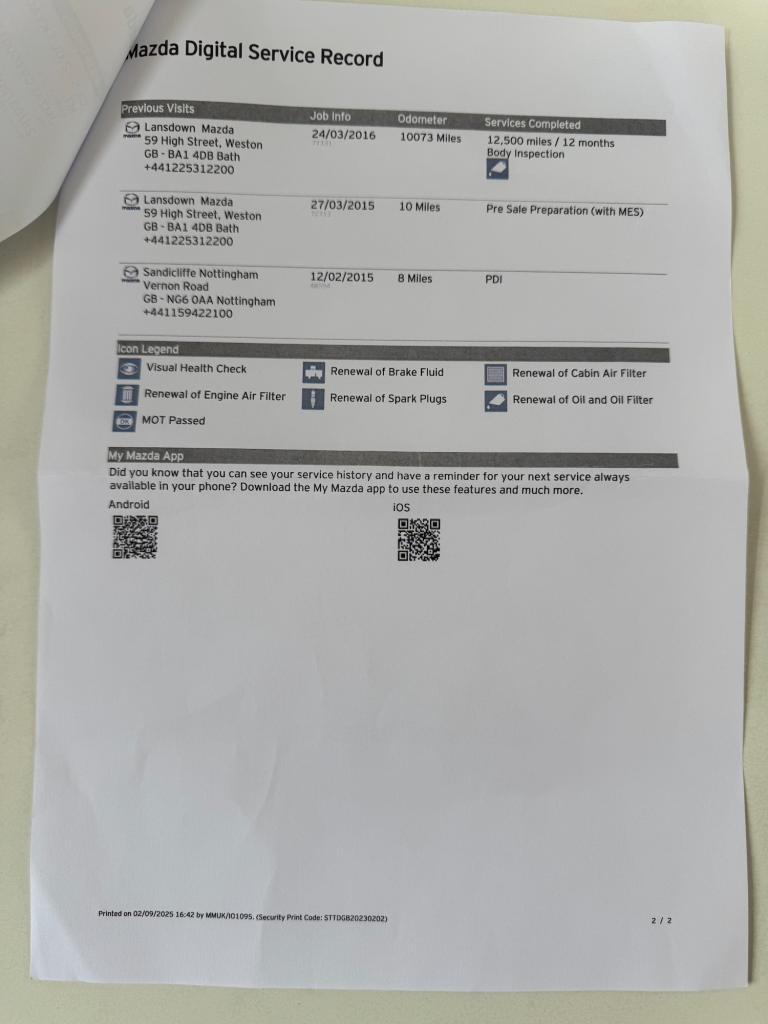 2015 Mazda CX-5 2.0 SKYACTIV-G SE-L Nav SUV 5dr Petrol Manual Euro 6 (s/s) (165