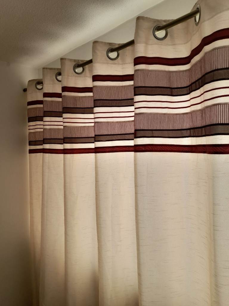 90 x 90 approx cream curtains 