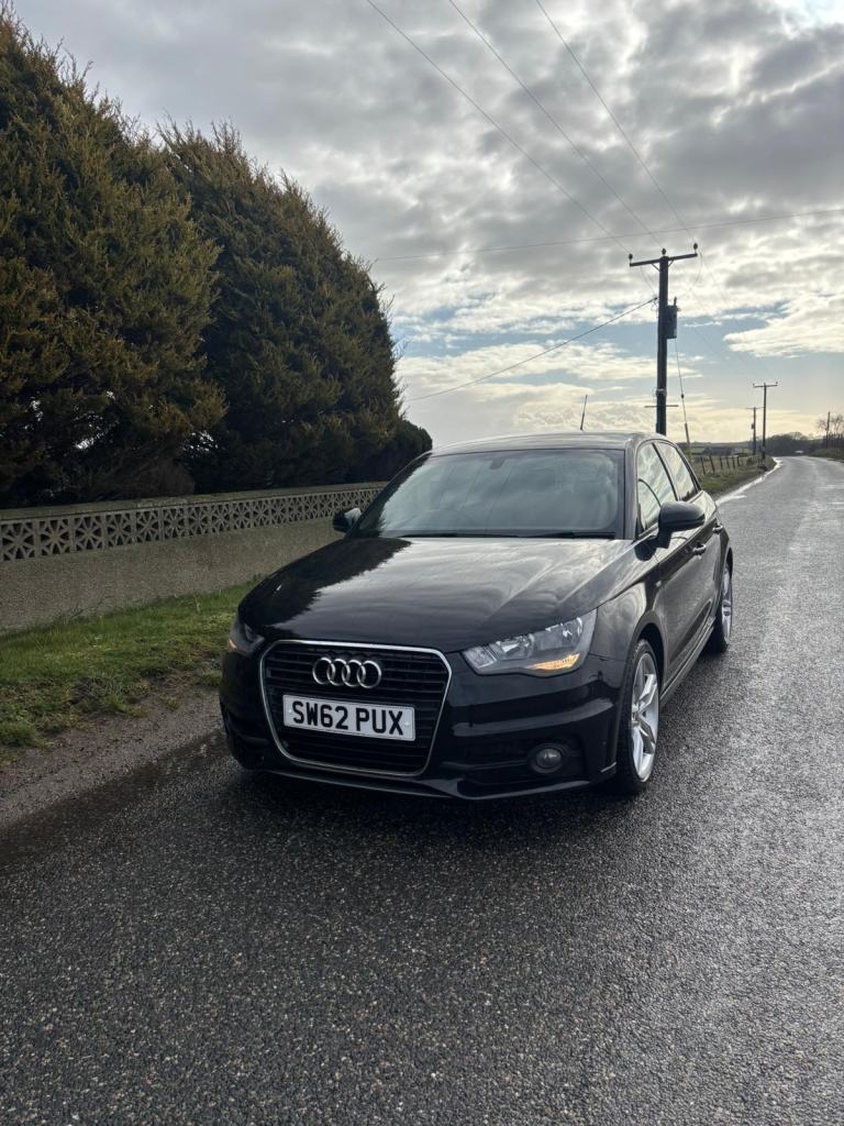 2012 62 Audi A1 1.4 TFSi SLine Petrol 5 Door Black NEW MOT WITH CAR.