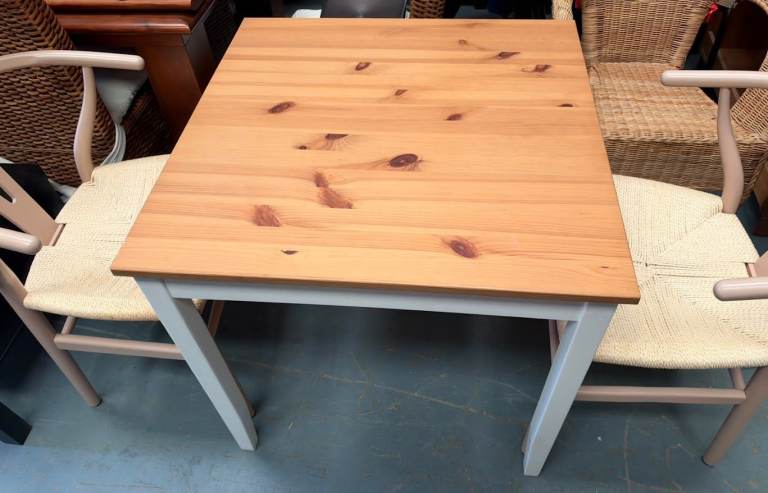 Pine Table & 2 Chairs