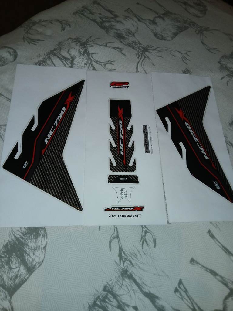 Honda nc750x tank pad set.