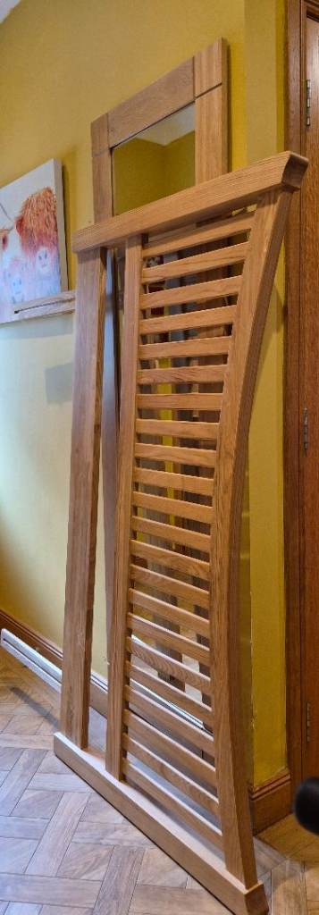 Solid Wood King Size Headboard - Slatted Design