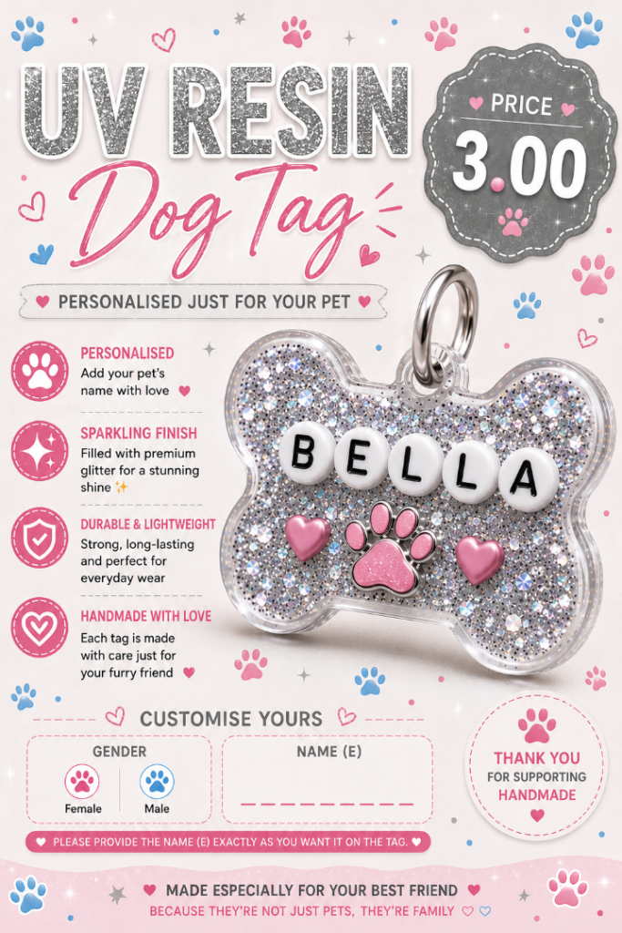 Personalised dog tag