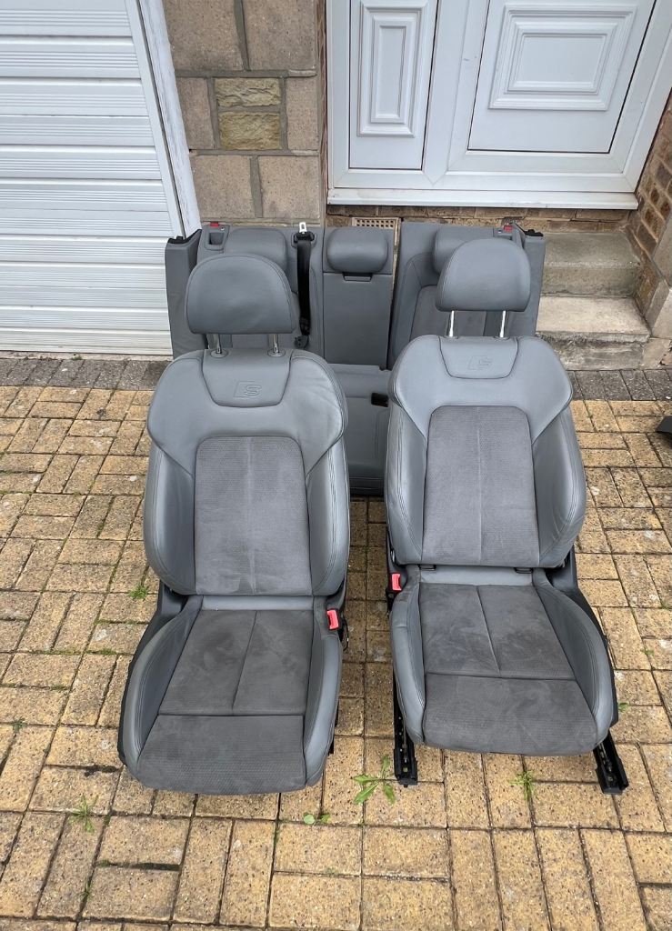 Audi A6 C8 S Line Seats (Grey) - Full Set