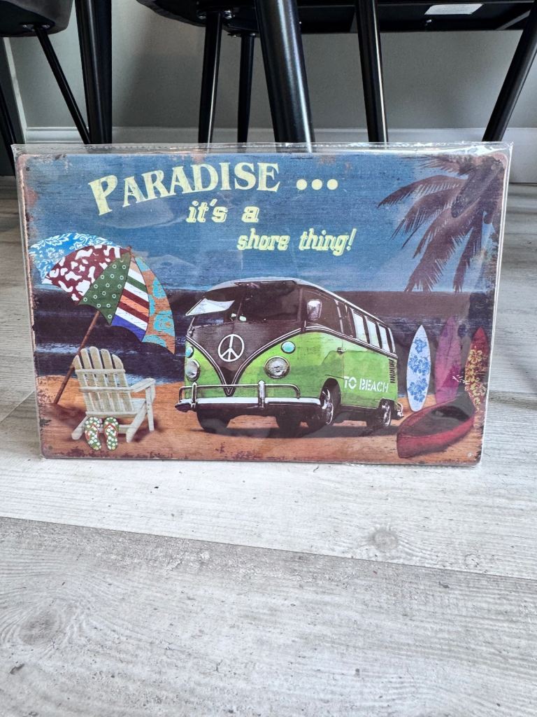 VW Camper Van Plaque