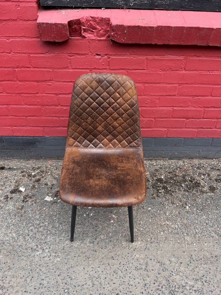 **BRAND NEW** Dining chair restaurant cafe leather multiple colours 