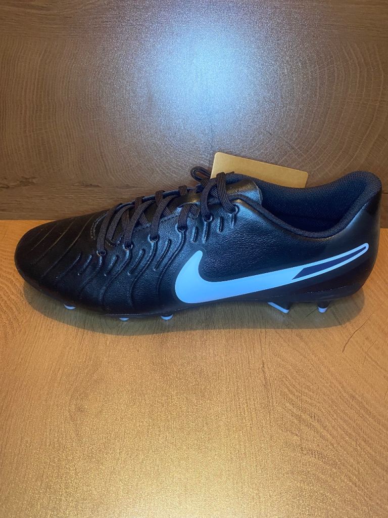 Nike Tiempo Legend 10 Club FG/MG Football Boots - Black/Blue, UK 10