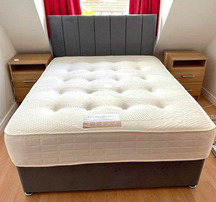  Christmas Promo! 🎅🏻 Double Divan Bed 4ft6 With Mattress | Same Day Delivery! **