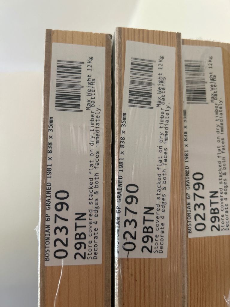 FREE TO COLLECT X7 Primed internal doors 1981x838x35mm